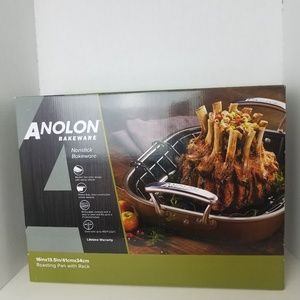 Anolon Bakeware Roasting Pan With Rack